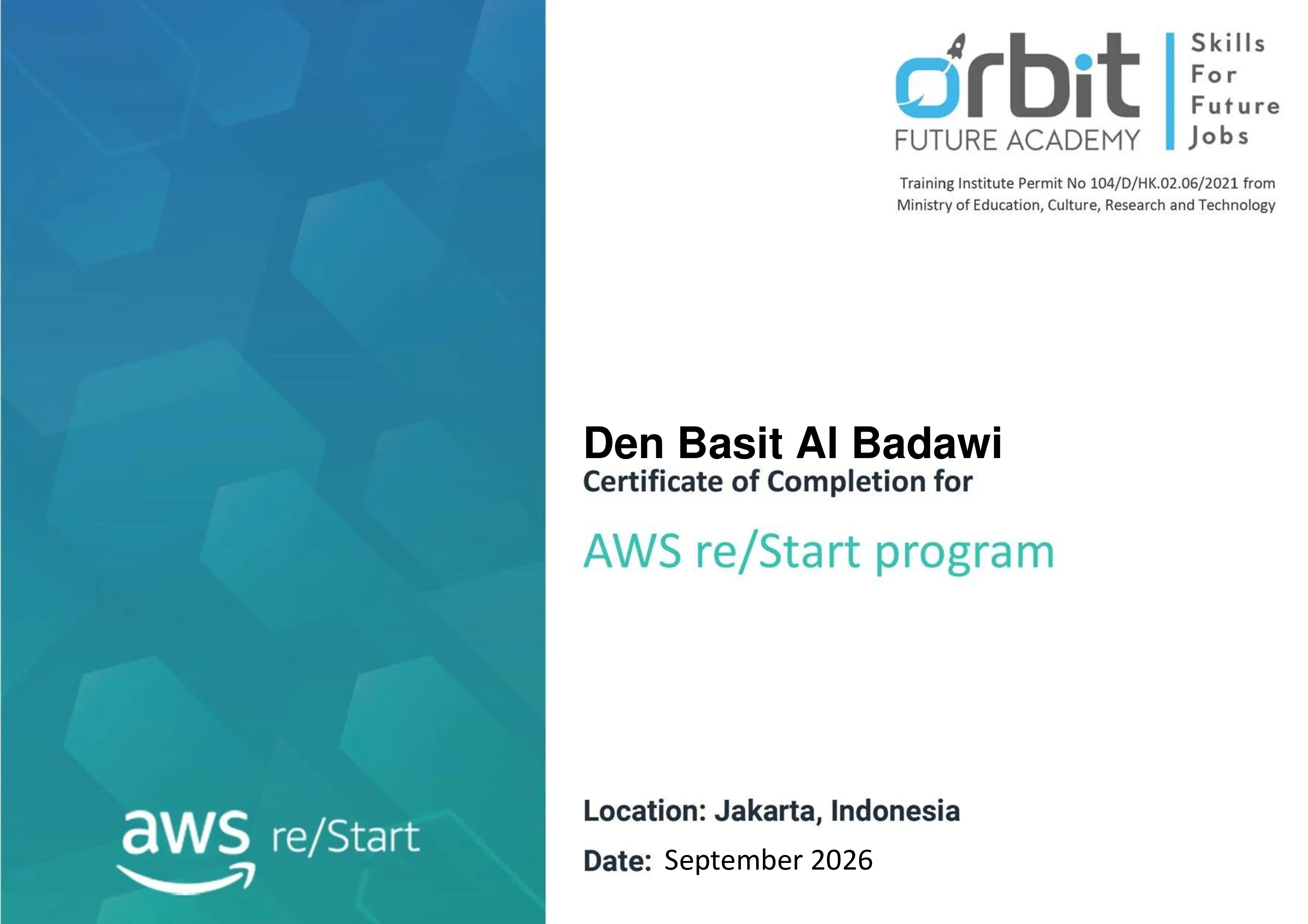 AWS re/Start Program
